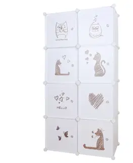 Šatníkovej skrine a komody Detská modulárna skriňa KIRBY Tempo Kondela