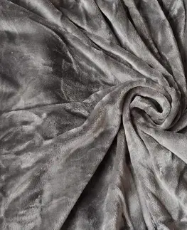 Plachty Mikroplyšová plachta napínacia sivá 180x200cm TiaHome
