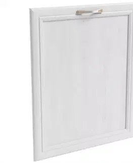 Dvierka a čelá zásuviek pre kuchynske skrinky Predná stena umývačky   MDF 713x596 biela/dub lancelot