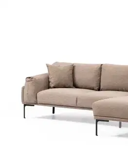 Sedacie súpravy Rohová sedacia súprava / Rohová pohovka Leo Corner Right - Mocha