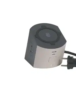 Predlžovacie káble Legrand 049402-Rozboč. zásuvka s vyp. 2Z Typ E +USB-A+USB-C a bezdr. nab. 10W 2m 049402