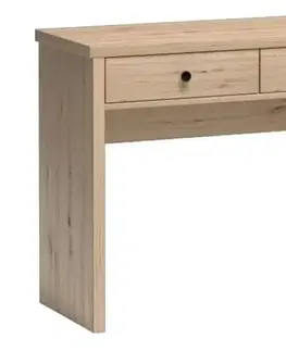 Toaletné stolíky KONDELA Koli C-18 toaletný stolík dub artisan / čierna