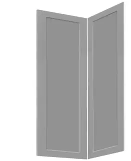 Kuchynské skrinky Čelo skrinky Luxeo F15-D90N rám grey