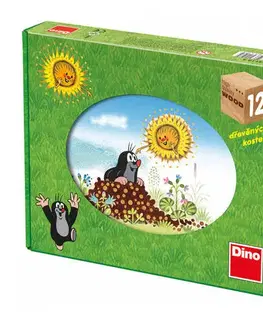 Obrázkové kocky Dino Toys Drevené kocky Krtkov rok 12 Dino