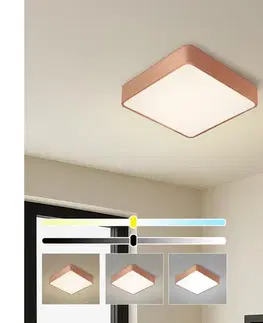 Svietidlá BRILAGI - LED stmievateľné stropné svietidlo POOL SQUARE LED/36W/230V 40x40 cm bronzové s diaľkovým ovládaním BRI1024