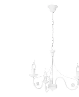 Svietidlá  Luster na reťazi DONATO 3xE14/40W/230V biela LM-3.29/BIAŁY MAT