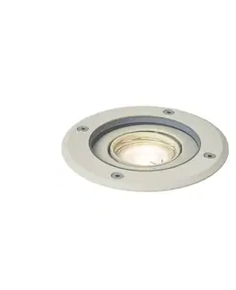 Vonkajšie zápustné svietidlá Moderné zemné bodové svietidlo béžové GU10 50 mm nastaviteľné IP65 - Delux