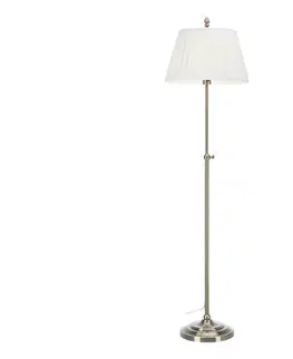 Lampy Markslöjd 108972 - Stojacia lampa OXFORD 1xE14/40W/230V biela/mosadz 108972