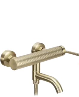 Kúpeľňové batérie REA - Vaňová nástenná batéria Argon Brush Gold REA-B7804