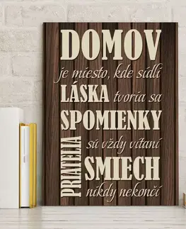 Tabuľky do bytu Obraz na stenu - Rodinná tabuľka - V tomto dome II
