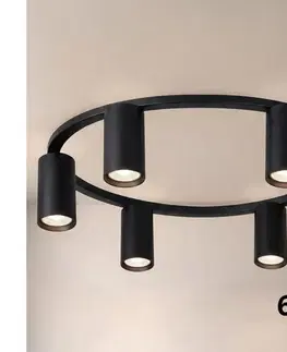 Svietidlá BRILAGI - LED RGBW stmievateľné stropné svietidlo SELE 6xGU10/6,5W/230V čierne BG5285+AI2323