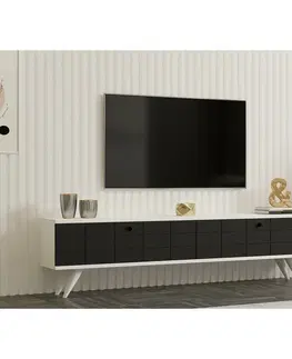 Konferenčné stolíky Televízny stolík Alberi White and Anthracite
