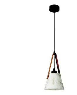 Svietidlá Eurolamp Luster na lanku 1xE27/40W/230V biela 144-28004