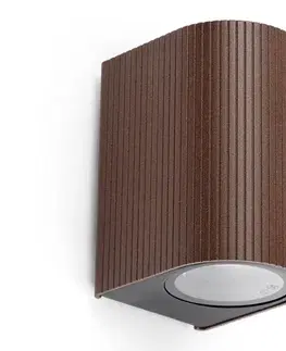 Svietidlá FARO Barcelona FARO 70324 - Vonkajšie nástenné svietidlo ESTELA 1xGU10/5W/230V IP65 hnedá 70324