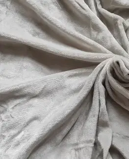 Plachty Mikroplyšová plachta napínacia svetlá sivá 180x200cm TiaHome