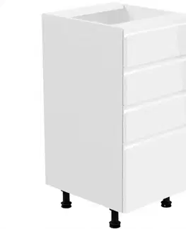 Kuchynské skrinky stojace Kuchynská skrinka Gardena D40S4 white