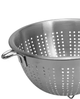Cedníky Kinekus Cedník s rúčkou, s nožičkami, nerezový, priemer 21cm