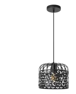 Svietidlá Rabalux 2156 - Luster ALESSANDRA 1xE27/60W/230V čierna  2156