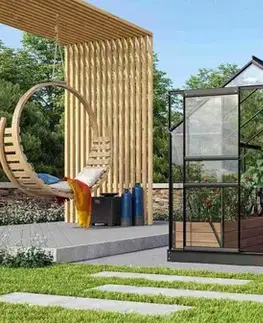 Skleníky Skleník VENUS 2500 číre sklo 3 mm Dekorhome