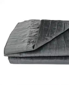 Prehozy na posteľ Prikrývka na posteľ  Lido 170x220 antracit Merkury Home