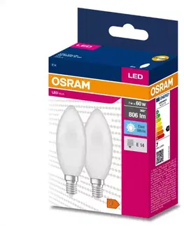 Žiarovky E14 Žiarovka LED Osram E14 B35 7W 4000k 2 ks