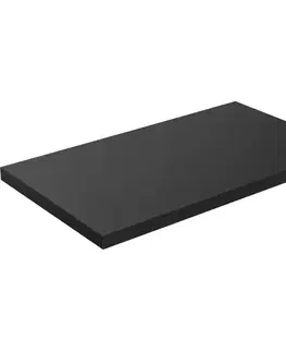 Kúpeľňový nábytok CERANO - Doska pod umývadlo Navira Pro - čierna matná - 80x3,6x46 CER-8050BD7600