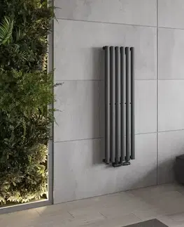 Radiátory do kúpeľne MEXEN - Oregon vykurovací rebrík/radiátor 1200 x 360 mm, 417 W, antracit W202-1200-350-00-66