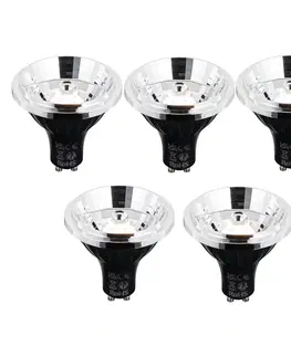 LED osvetlenie Sada 5 ks Inteligentná stmievateľná LED žiarovka GU10 AR70 6W 500lm 2200-6500K