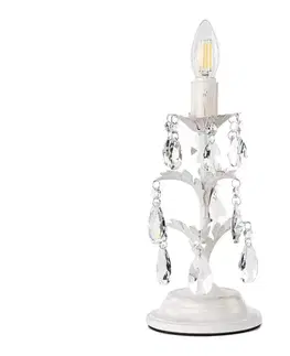 Lampy ONLI - Stolná lampa TERESA 1xE14/6W/230V biela 4670/LA