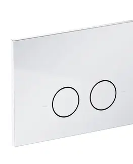 Záchody OMNIRES - STEEL-R45 splachovacie tlačidlo z nerezovej ocele, chróm lesk ST45PS1CR