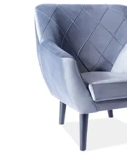 Kreslá Kreslo KIER 1 VELVET Signal