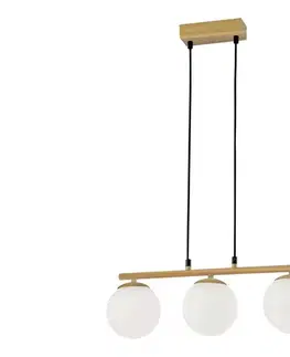 Svietidlá  Luster na lanku CARRINE 3xE14/40W/230V hnedá 33-37435