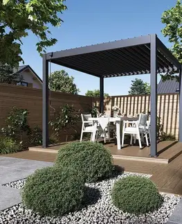 Bioklimatické pergoly Bioklimatická pergola ECO 3x3  m Rojaplast