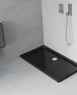 Vane MEXEN - Flat sprchová vanička obdĺžniková slim 120 x 70, čierna 40707012