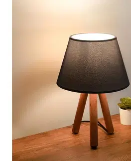 Lampy  Stolná lampa AYD 1xE27/40W/230V hnedá/čierna 780SGN2568