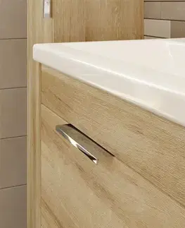 Kúpeľňový nábytok Mereo Vigo, kúpeľňová skrinka vysoká 170 cm, dub Riviera CN331N