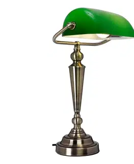 Lampy Cottex B1019AGR - Stolová lampa THE BANKER 1xE27/60W/230V B1019AGR