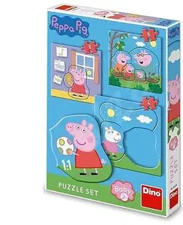 Do 49 dielikov Dino Toys Puzzle set Peppa Pig: Rodina 3-5 Dino