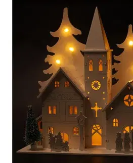 Vianočné dekorácie BRILAGI - LED vianočná dekorácia LED/2xAA kostolík 1v1109-OEM1