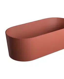 Vane OMNIRES - OVO PZ+ voľne stojaca vaňa, 160 x 75 cm terracotta /TE/ OVOWWTE