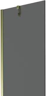Sprchové dvere MEXEN/S - Next vaňová zástena FIX 60 x 150, grafit, zlatá 895-060-000-00-40-50