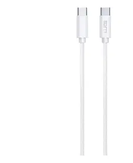 Predlžovacie káble Winner Group - USB kábel USB-C / USB-C 60W 3m biela WINKABCC3M60W