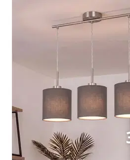 Svietidlá BRILAGI - LED luster na lanku NUBILA 3xE27/60W/230V antracit EG32521+3xBG1574