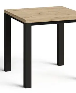 Jedálenské stoly Stôl Oskar M80 artisan/čierna