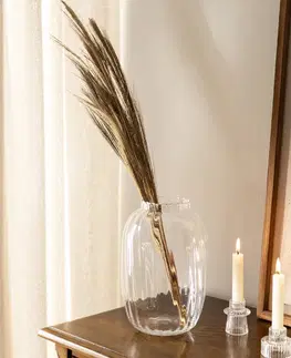Vázy, misy Váza Glass Flow 18x18x28 cm
