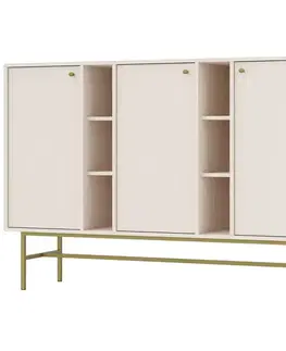 Komody do spálne Komoda Tokyo 3  3D pieskovo béžová 823