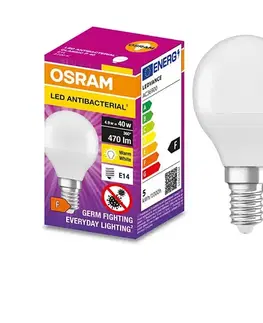 LED osvetlenie LED Antibakteriálna žiarovka P40 E14/4,9W/230V 2700K - Osram 4058075561472