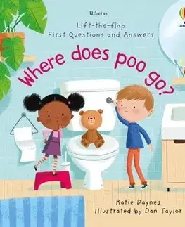 Leporelá, krabičky, puzzle knihy Where Does Poo Go - Katie Daynes,Daniel Taylor