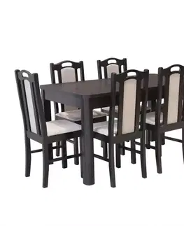 Jedálenské zostavy Jedálenská zostava Antek 1+6 wenge