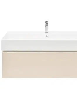 Kúpeľňový nábytok Kúpeľňová skrinka s umývadlom SAT Feel 100x30x46 cm pieskovo béžová mat SATFEEL100BEU2B SATFEEL100BEU2B